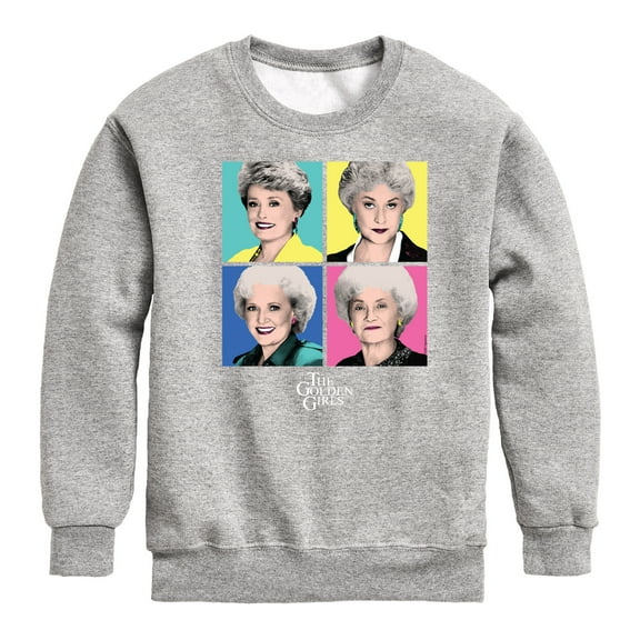 Golden Girls - Pop Art - Toddler And Youth Crewneck Fleece Sweatshirt