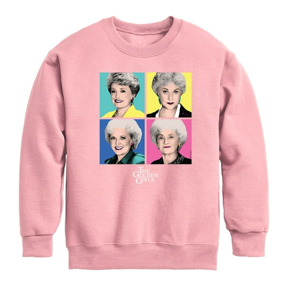 Golden Girls - Pop Art - Toddler And Youth Crewneck Fleece Sweatshirt