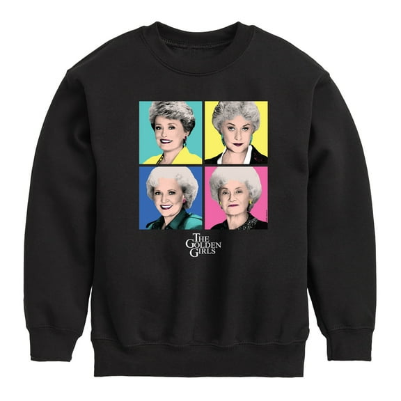 Golden Girls - Pop Art - Toddler And Youth Crewneck Fleece Sweatshirt
