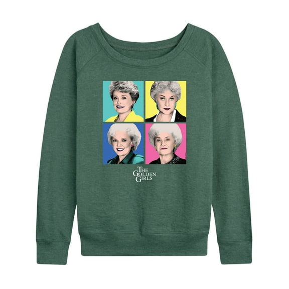 Golden Girls - Pop Art - Women's Lightweight French Terry Long Sleeve Shirt