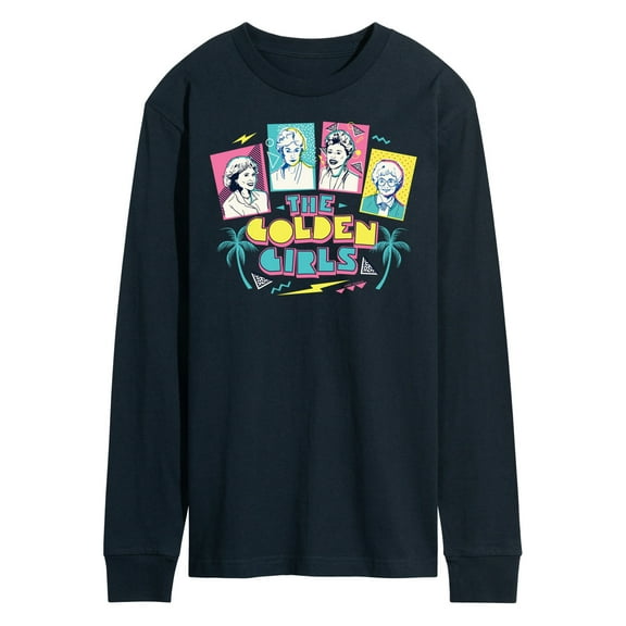 Golden Girls - Retro Logo Group - Men's Long Sleeve T-Shirt