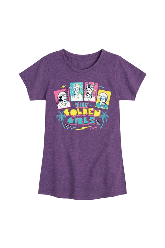 Golden Girls - Retro Logo Group - Toddler And Youth Girls Short Sleeve Graphic T-Shirt