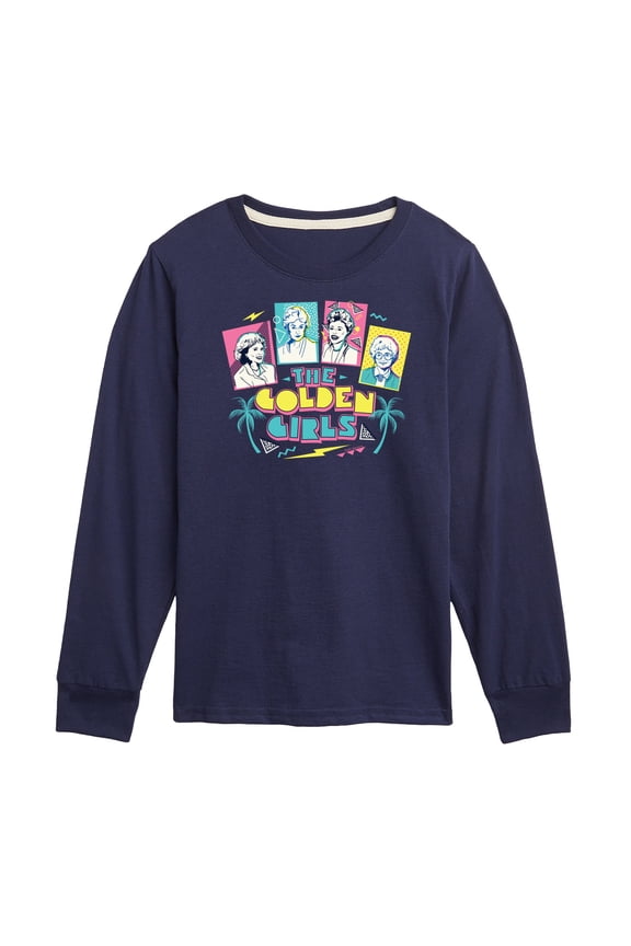 Golden Girls - Retro Logo Group - Toddler And Youth Long Sleeve Graphic T-Shirt