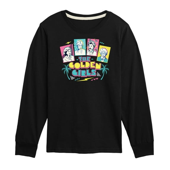 Golden Girls - Retro Logo Group - Toddler And Youth Long Sleeve Graphic T-Shirt