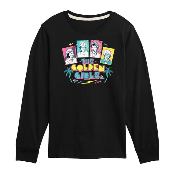 Golden Girls - Retro Logo Group - Toddler And Youth Long Sleeve Graphic T-Shirt