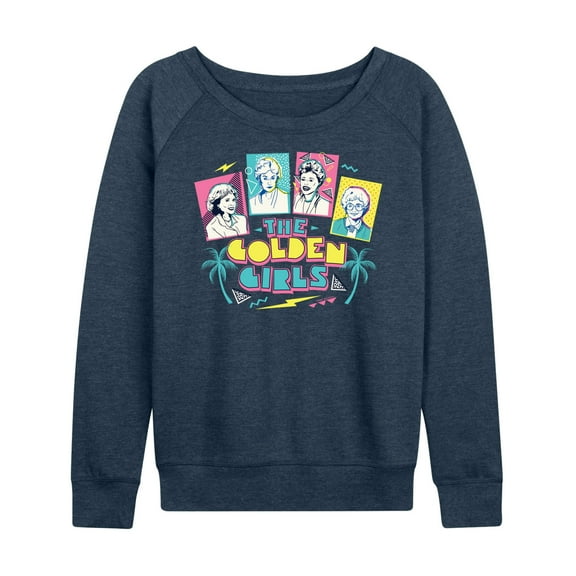 Golden Girls - Retro Logo Group - Women's Lightweight French Terry Long Sleeve Shirt