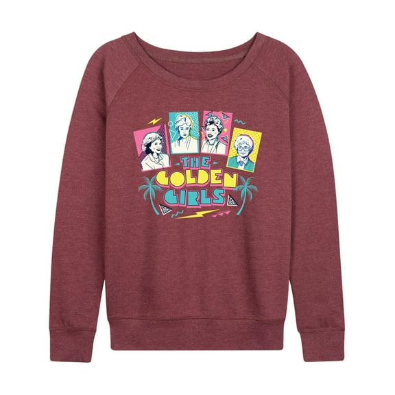 Golden Girls - Retro Logo Group - Women's Lightweight French Terry Long Sleeve Shirt