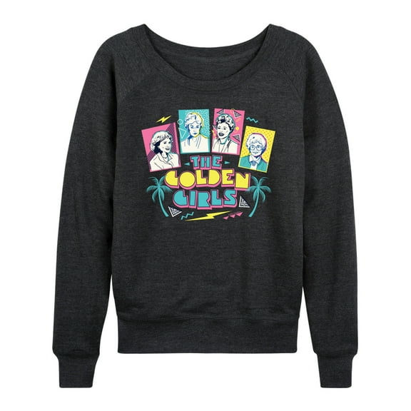 Golden Girls - Retro Logo Group - Women's Lightweight French Terry Long Sleeve Shirt
