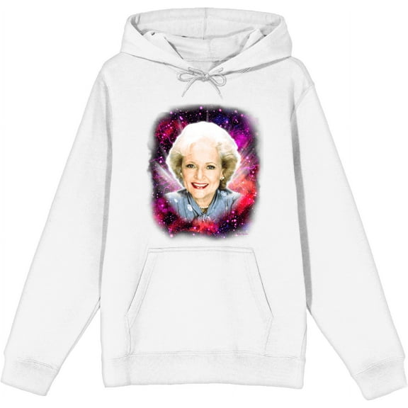 Golden Girls Rose Galaxy Headshot Long Sleeve Unisex Adult Hooded Sweatshirt-XS