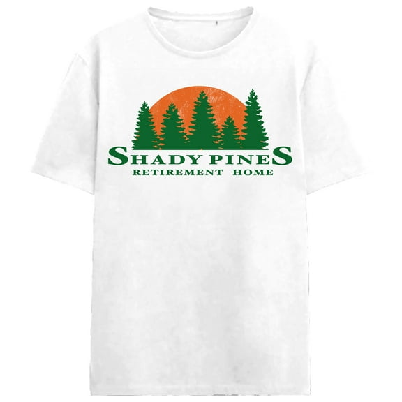 Golden Girls Shady Pines Retirement Home Adult White Crew Neck Short Sleeve T-shirt
-Medium