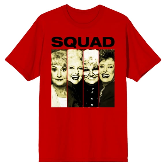 Golden Girls Squad Men's Red T-shirt-Medium