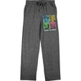 thumbnail image 1 of Golden Girls Stay Classy Character Collage Men's Graphite Heather Sleep Pajama Pants-Large, 1 of 3