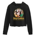 thumbnail image 1 of Golden Girls - Stay Golden Group - Juniors Cropped Pullover Hoodie, 1 of 5
