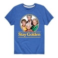 thumbnail image 1 of Golden Girls - Stay Golden Group - Toddler And Youth Short Sleeve Graphic T-Shirt, 1 of 5
