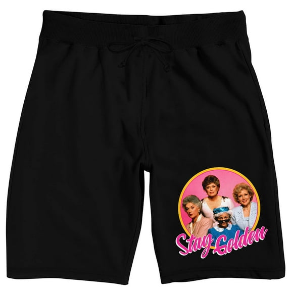 Golden Girls Stay Golden Men's Black Sleep Pajama Shorts -XL