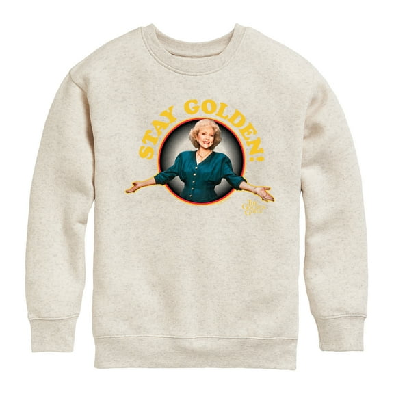 Golden Girls - Stay Golden - Toddler And Youth Crewneck Fleece Sweatshirt