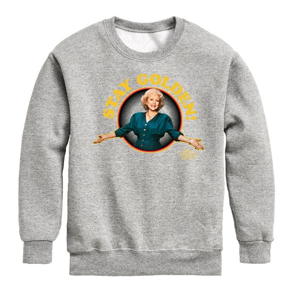 Golden Girls - Stay Golden - Toddler And Youth Crewneck Fleece Sweatshirt