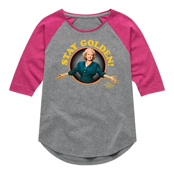 Golden Girls - Stay Golden - Toddler And Youth Girls Raglan Graphic T-Shirt
