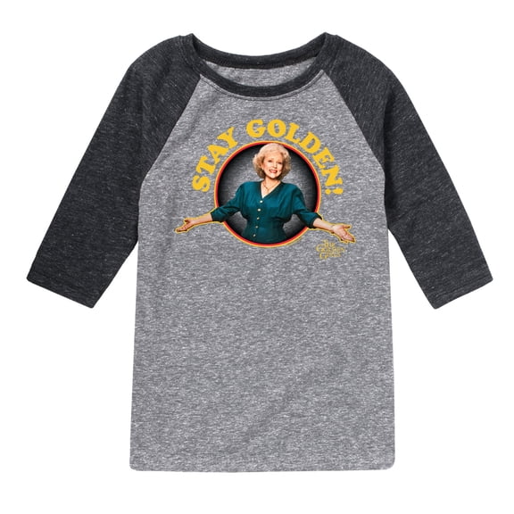 Golden Girls - Stay Golden - Toddler And Youth Raglan Graphic T-Shirt