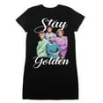 thumbnail image 1 of Golden Girls TV Show Sitcom Black Graphic Print Tee Shirt Dress-XL, 1 of 1