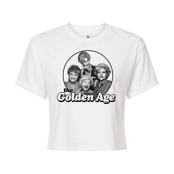 Golden Girls - The Golden Age - Juniors Cropped Cotton Blend T-Shirt
