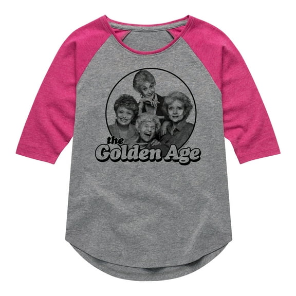 Golden Girls - The Golden Age - Toddler And Youth Girls Raglan Graphic T-Shirt
