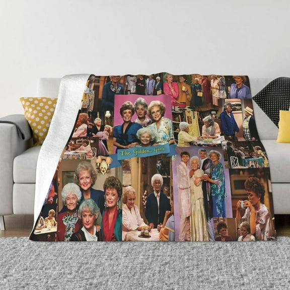 The Golden Girls Throw Blanket Couch Bed Sofa Soft Lightweight Warm Cozy Flannel Fleece Bed Blanket For Kids Adults Gift Multiple Sizes Available 40"X30"