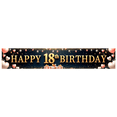 thumbnail image 1 of Golden Glitter Banner 18th Birthday Decorations Heart Balloons Party Backdrop Celebration for Event Milestone Photo Prop Party, 1 of 9