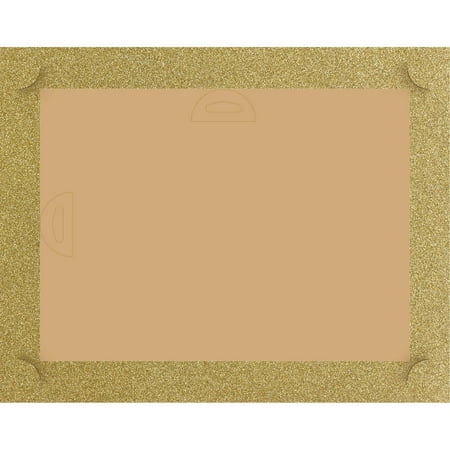 Golden Glitter Certificate Backers - Pack of 5