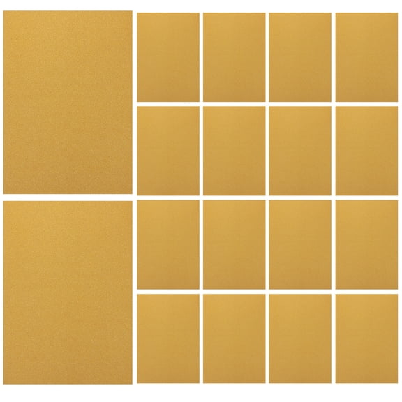 Golden Glitter Paper Cardstock Making Supplies Craft and Silver Child 20 Sheets
