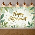 thumbnail image 1 of Golden Glitter Retirement Banner Green Leaf Happy Retirement Display Gold Star Balloon Decor Retirement Backdrop for Retirement Party Farewell Celebration Office Retirement, 1 of 8