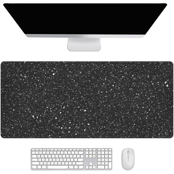 Golden Glitter and Shiny Desk Mat, Desk Accessory, Cute Workspace, Trendy Workspace, Trendy, 35.4x15.7in Large Gaming Mouse Pad, Cute Desk Topper, Pretty Desk Pad