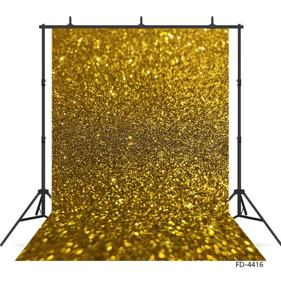 Golden Glitter Sparkle Photography Backgrounds Vinyl Backdrop for Baby Children Shimmer and Shine Party Photoph Photo Studio