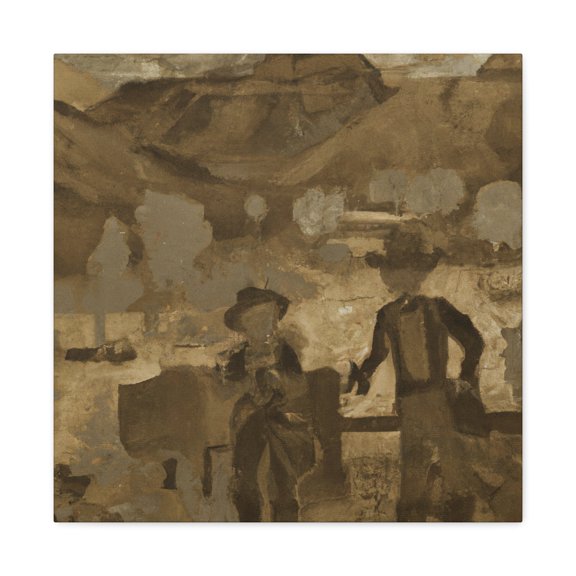Golden Glittering Mines - Canvas