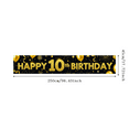 thumbnail image 1 of Golden Glittery 10th Birthday Banner with Balloon Star Firework Elements Backdrop Decoration for Birthday Party Celebrations Photography Props Happy Birthday Party Supplies Decorations, 1 of 8