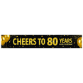 thumbnail image 1 of Golden Glittery Cheers to 80 Years Banner Background Party Decoration Supplies for 80th Birthday Celebrations Photo Backdrop Event Decor Birthday Party Decorations, 1 of 8