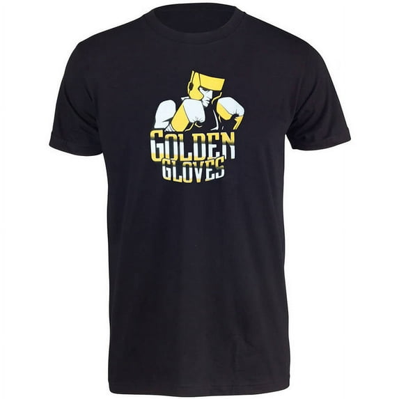 Golden Gloves Boxers Stance Tee Large Black