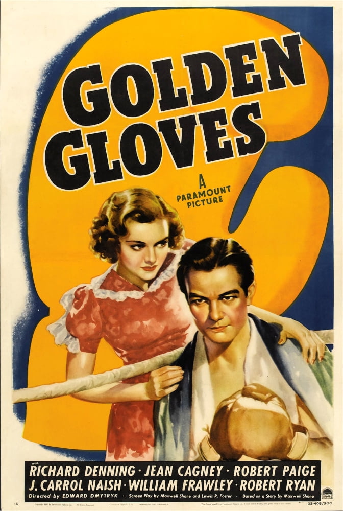 Golden Gloves Canvas Art - (11 x 17)