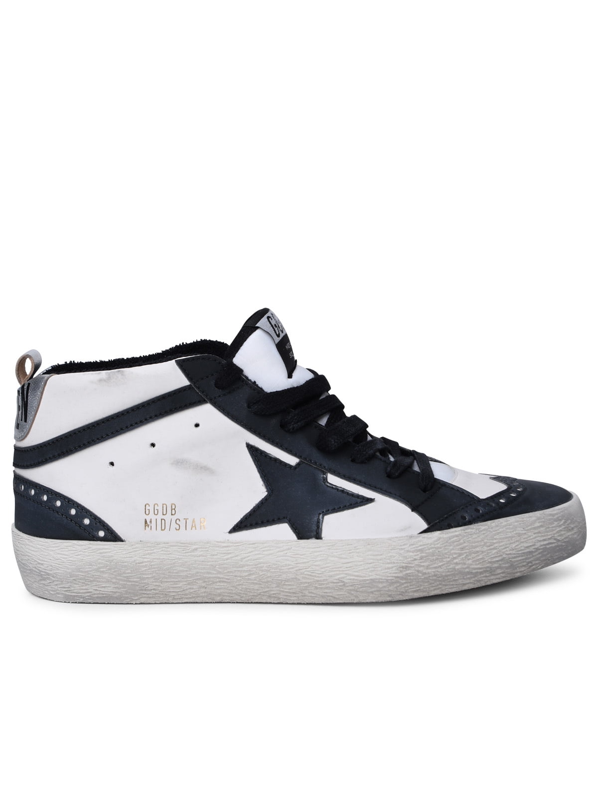 Golden Goose Man Golden Goose 'Mid-Star Classic' White Leather Sneakers ...