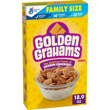 Golden Grahams Breakfast Cereal, Graham Cracker Taste, Family Size, 18.9 oz