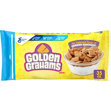 Golden Grahams Breakfast Cereal, Graham Cracker Taste, Value Bag, 35 oz