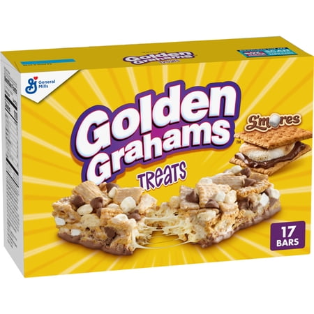 Golden Grahams Cereal Treat Bars, Bonus Pack, 17 Bars, 17.9 oz