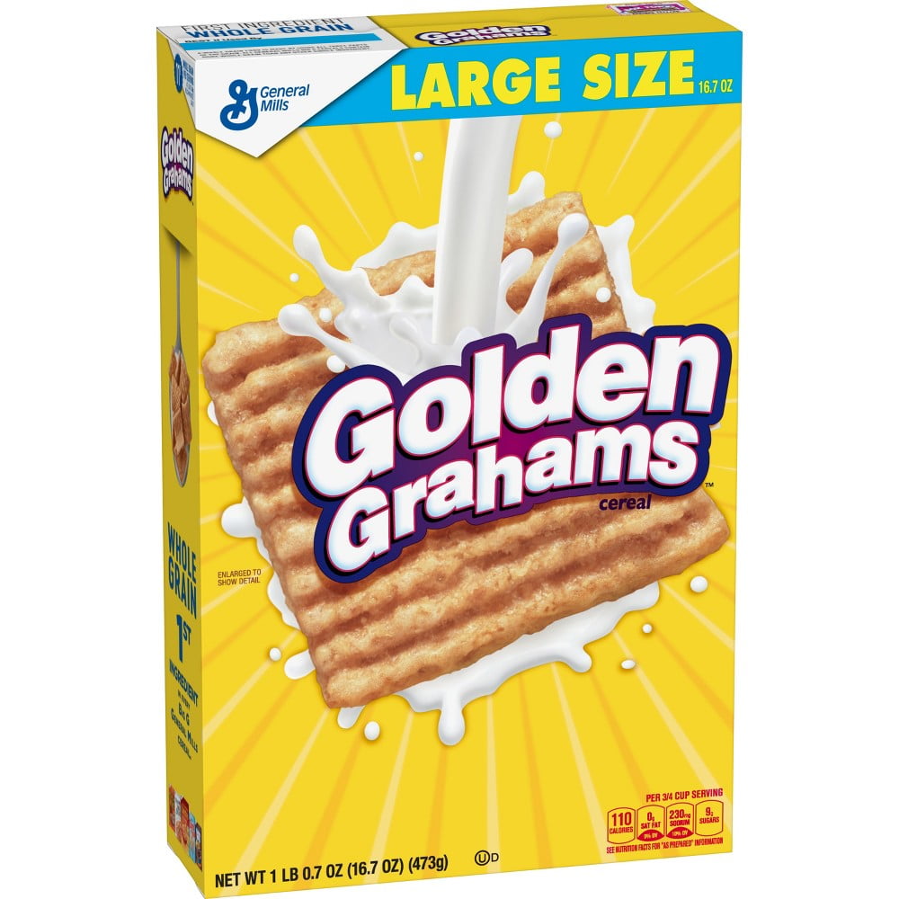 Golden Grahams Cereal with Whole Grain, 16.7 Oz (Pack of 16)