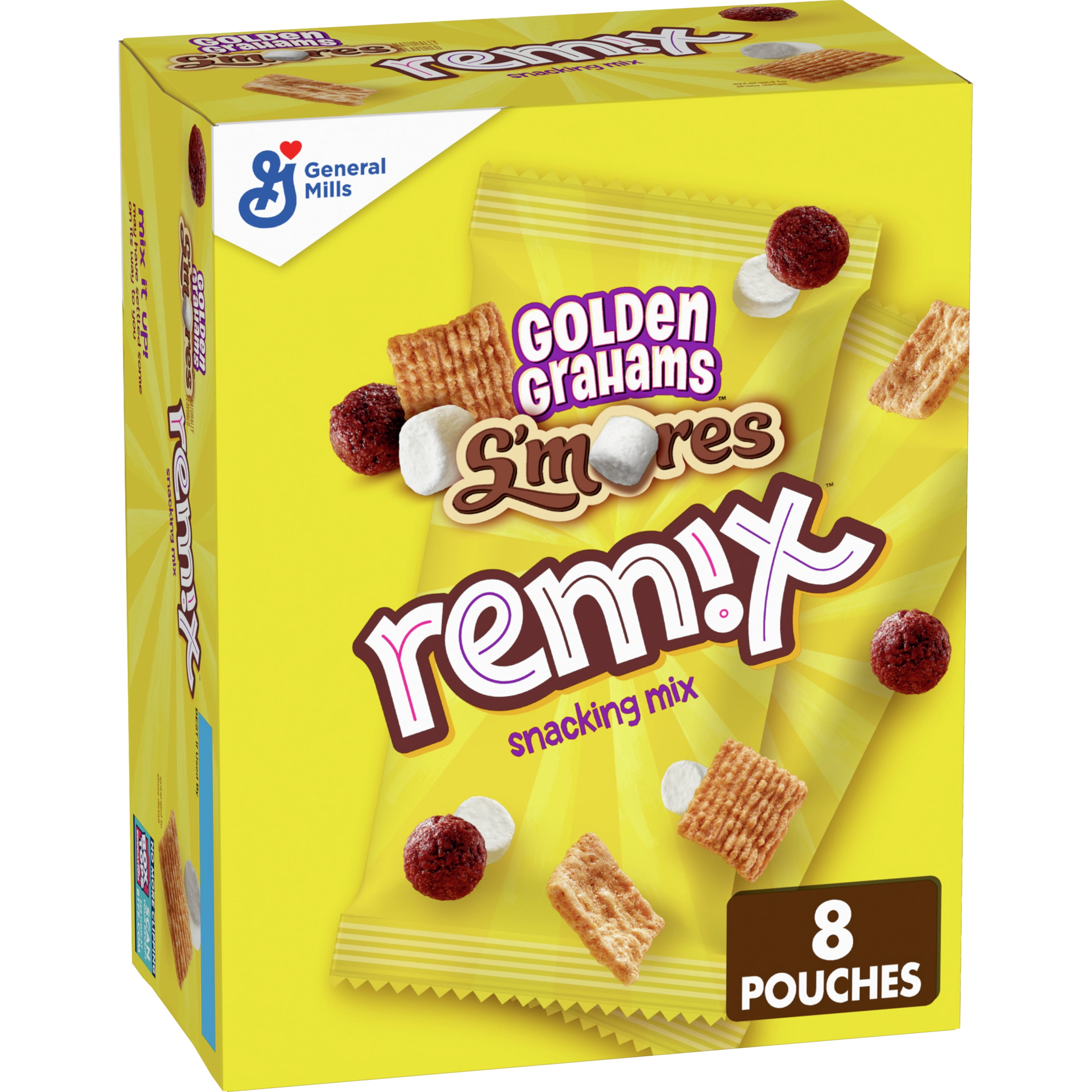 Golden Grahams Remix, S'mores Snack Mix, Pouches Walmart