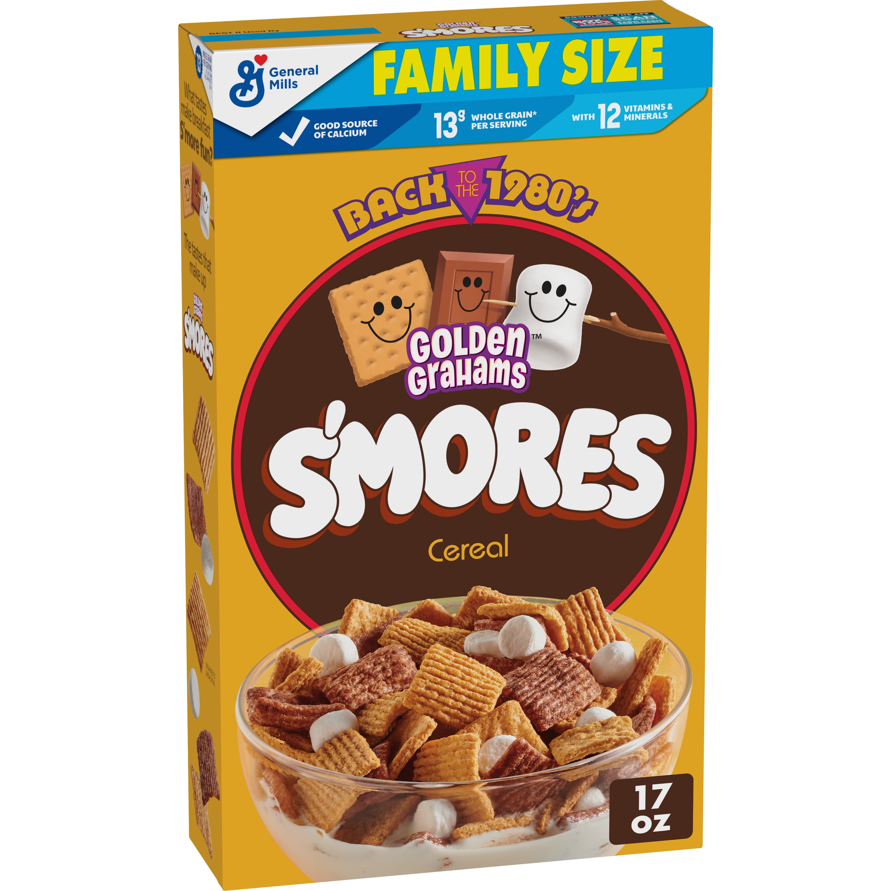 Golden Grahams S'mores Breakfast Cereal With Marshmallows, Made with