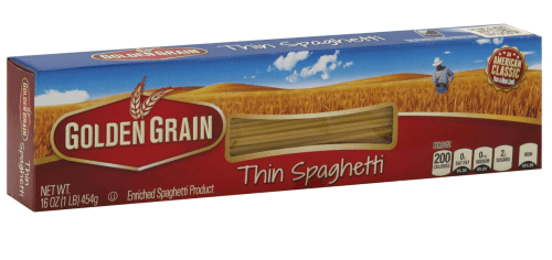 Golden Grain Thin Spaghetti, 16 oz