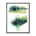 thumbnail image 1 of Golden Green Abstract Clouds IV 24 in x 32 in Framed Painting Canvas Art Print, by Designart, 1 of 5
