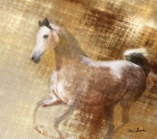 Golden Grey Canvas Art - Kari Brooks (24 x 24)