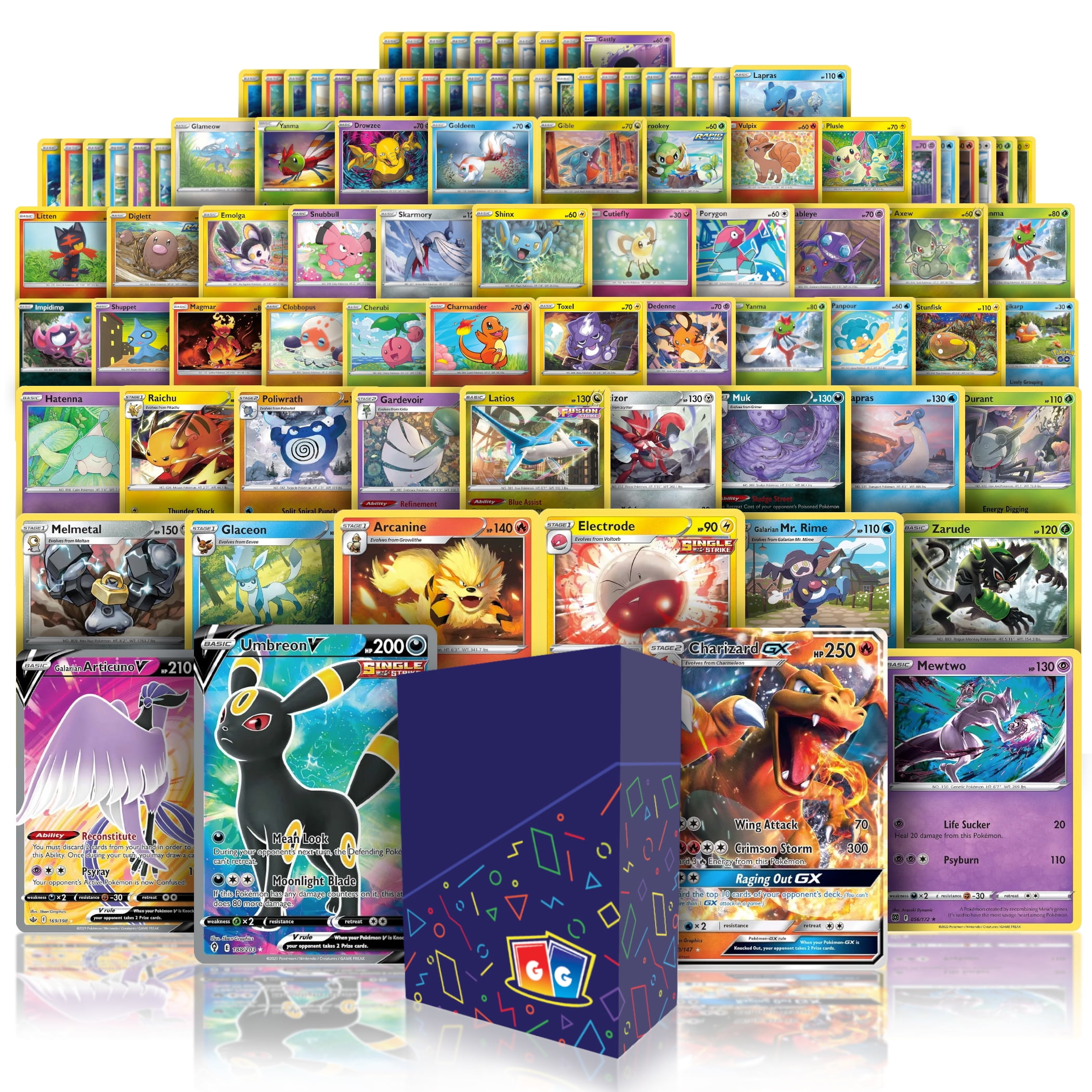 50 pack pokemon cards Amazon.com: Pokemon Cards 50 Card Assorted Lot with Guaranteed V Pokemon :  Toys & Games main image 1