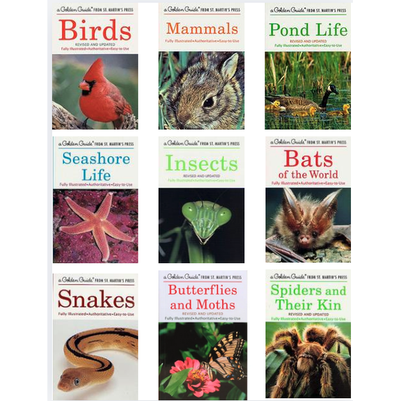 Golden Guide Pond Life; Butterflies & Moths; Snakes; Spiders and Their Kin; Mammals; Insects; Birds; Seashore Life; Bats (Paperback Collection )